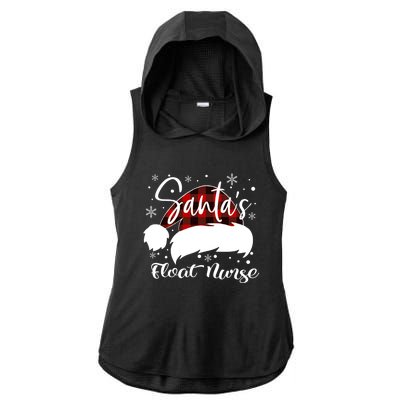 Float Nurse Santas Favorite Nurse Float Nurse Emt Cma Er Elf Gift Ladies PosiCharge Tri-Blend Wicking Draft Hoodie Tank