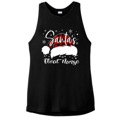 Float Nurse Santas Favorite Nurse Float Nurse Emt Cma Er Elf Gift Ladies PosiCharge Tri-Blend Wicking Tank