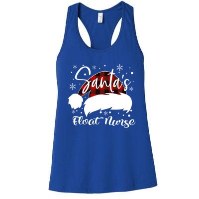 Float Nurse Santas Favorite Nurse Float Nurse Emt Cma Er Elf Gift Women's Racerback Tank