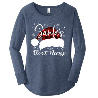 Float Nurse Santas Favorite Nurse Float Nurse Emt Cma Er Elf Gift Women's Perfect Tri Tunic Long Sleeve Shirt