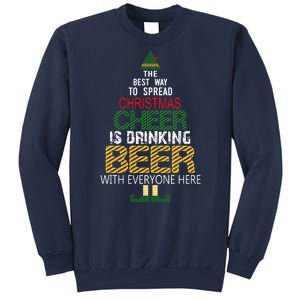 Funny Naughty Santa Elf Beer Gift For Christmas Sweatshirt