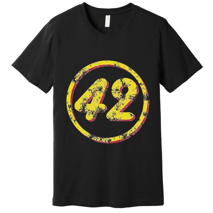 Funny Nerdy Sheldon Meaning Of Life Number 42 Geeky Sci Fi Premium T-Shirt