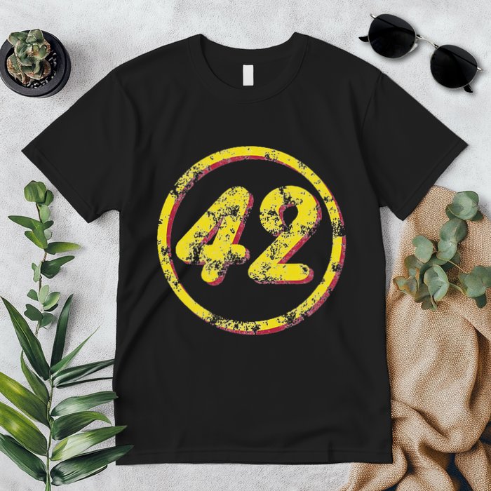 Funny Nerdy Sheldon Meaning Of Life Number 42 Geeky Sci Fi Premium T-Shirt