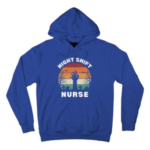 Funny Night Shift Nurse Spooky Halloween Rn Nurses Gift Hoodie