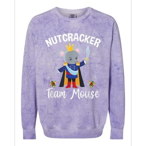 Funny Nutcracker Soldier Toy Christmas Dance Team Mouse Colorblast Crewneck Sweatshirt