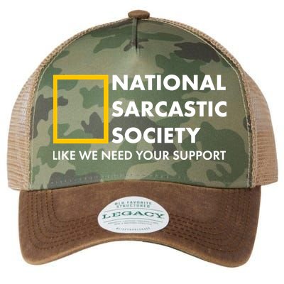 Funny National Sarcastic Society Legacy Tie Dye Trucker Hat