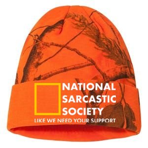 Funny National Sarcastic Society Kati Licensed 12" Camo Beanie