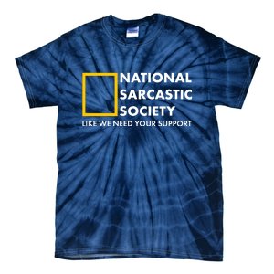 Funny National Sarcastic Society Tie-Dye T-Shirt