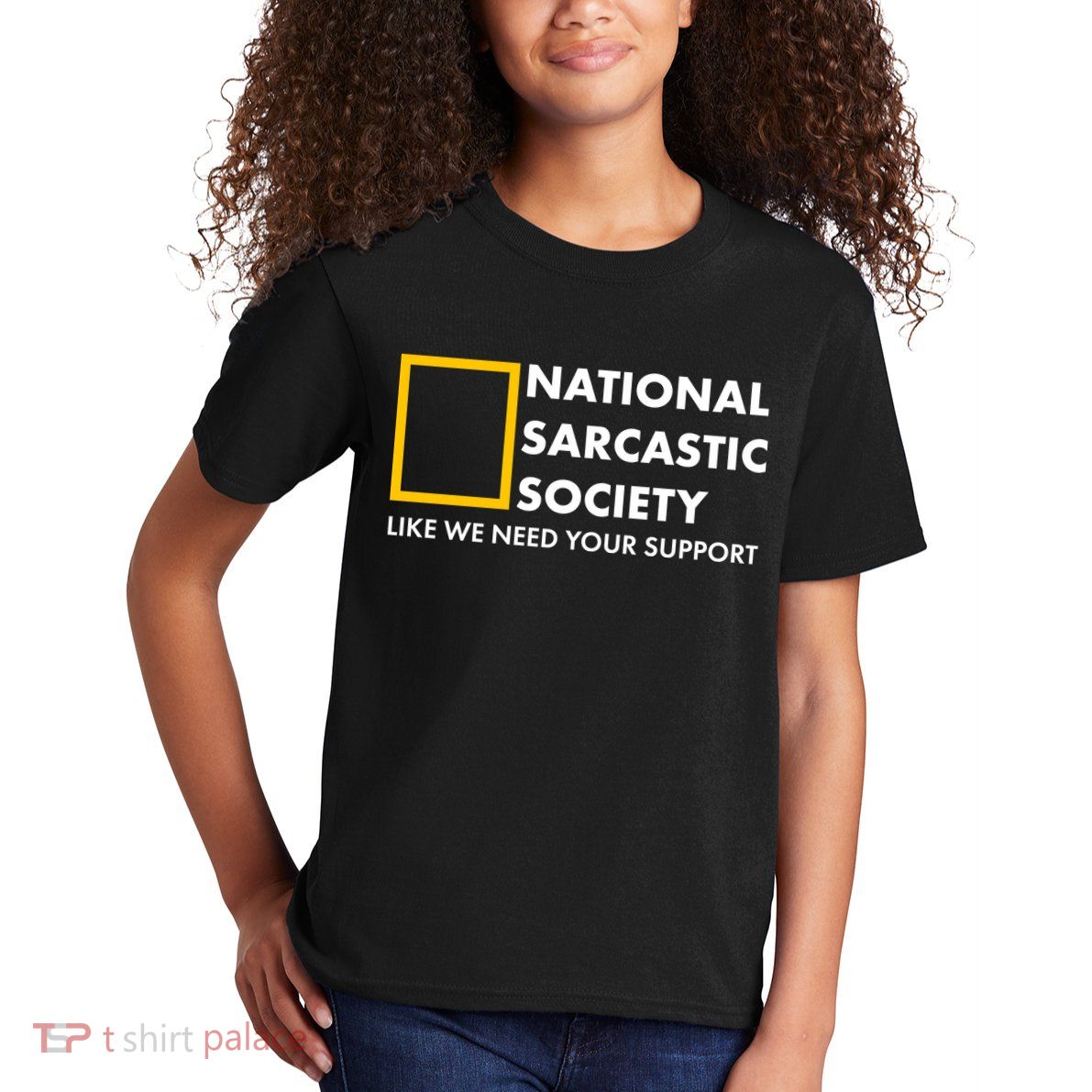 Funny National Sarcastic Society Kids T-Shirt
