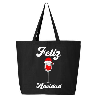 Feliz Navidad Spanish Christmas 25L Jumbo Tote