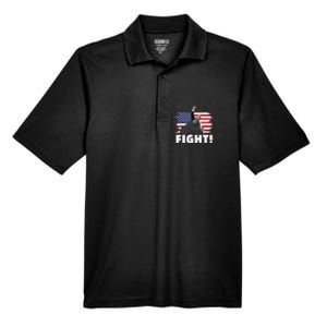 Fight Never Surrender Trump Rally Men's Origin Performance Pique Polo