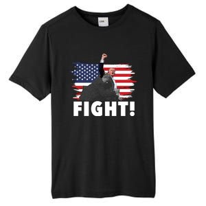 Fight Never Surrender Trump Rally Tall Fusion ChromaSoft Performance T-Shirt