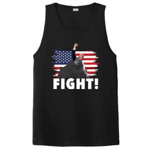 Fight Never Surrender Trump Rally PosiCharge Competitor Tank