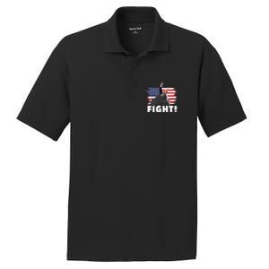 Fight Never Surrender Trump Rally PosiCharge RacerMesh Polo