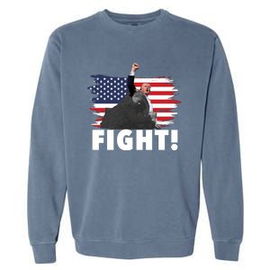 Fight Never Surrender Trump Rally Garment-Dyed Sweatshirt