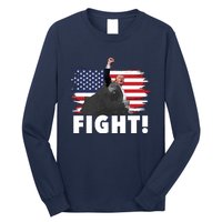 Fight Never Surrender Trump Rally Long Sleeve Shirt