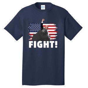 Fight Never Surrender Trump Rally Tall T-Shirt