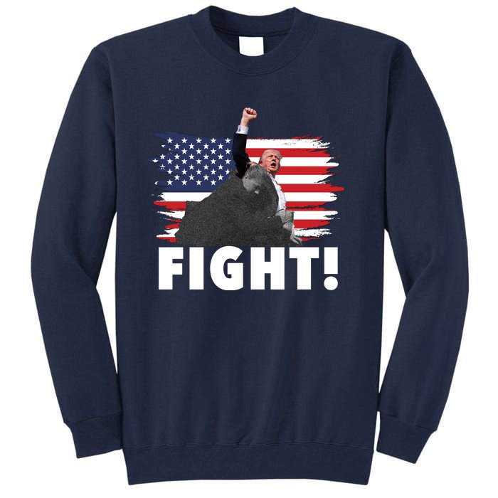 Fight Never Surrender Trump Rally Tall Sweatshirt