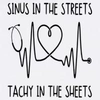 Funny Nurse Sinus In The Streets Tachy Sheets RN Medical Cooling Performance Crew T-Shirt