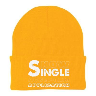 Funny No Signalglitched Tv Screen Graphic Retro Tv Static Knit Cap Winter Beanie