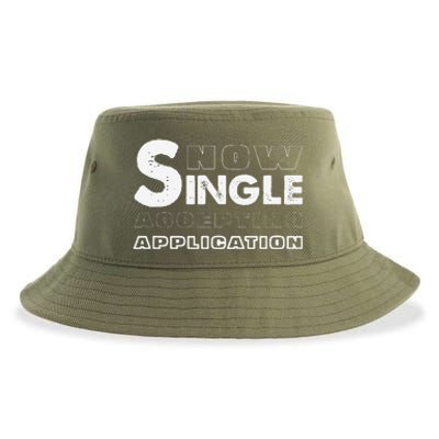 Funny No Signalglitched Tv Screen Graphic Retro Tv Static Sustainable Bucket Hat