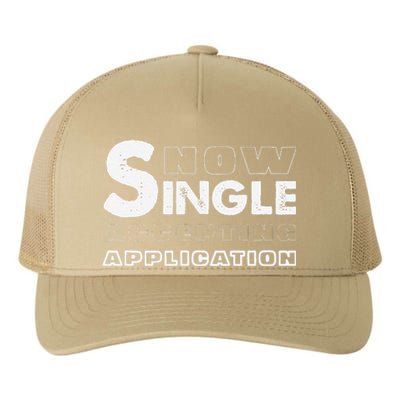 Funny No Signalglitched Tv Screen Graphic Retro Tv Static Yupoong Adult 5-Panel Trucker Hat