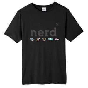 Funny Nerd Squared Nerd Loves Computer Science Gaming Books Cute Gift Tall Fusion ChromaSoft Performance T-Shirt