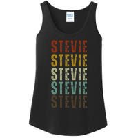 First Name Stevie Pattern Vintage Stevie Ladies Essential Tank