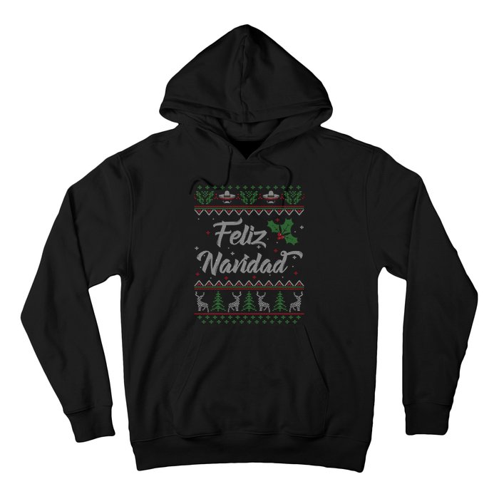 Feliz Navidad Spanish Merry Christmas Hoodie