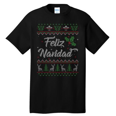 Feliz Navidad Spanish Merry Christmas Tall T-Shirt