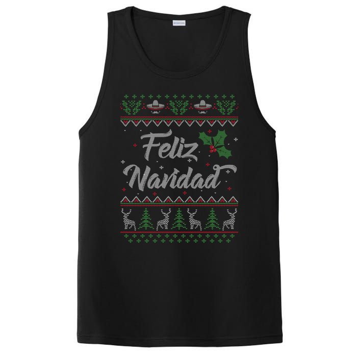 Feliz Navidad Spanish Merry Christmas PosiCharge Competitor Tank