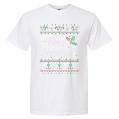 Feliz Navidad Spanish Merry Christmas Garment-Dyed Heavyweight T-Shirt