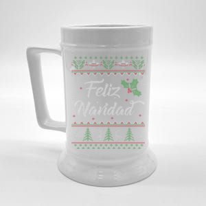 Feliz Navidad Spanish Merry Christmas Beer Stein