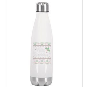 Feliz Navidad Spanish Merry Christmas Stainless Steel Insulated Water Bottle