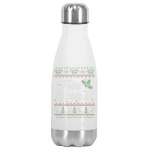 Feliz Navidad Spanish Merry Christmas Stainless Steel Insulated Water Bottle