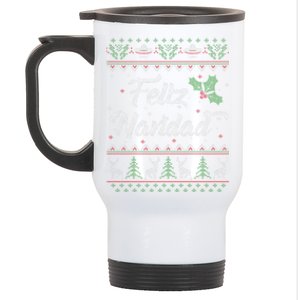 Feliz Navidad Spanish Merry Christmas Stainless Steel Travel Mug