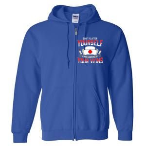 Funny Nurse Saying Hospital Nurses Quote Gift Full Zip Hoodie