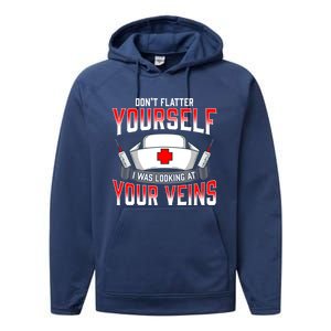 Funny Nurse Saying Hospital Nurses Quote Gift Performance Fleece Hoodie