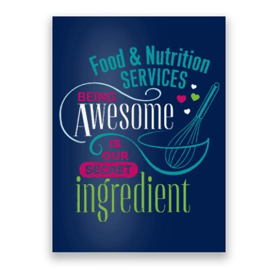 Food & Nutrition Services Being Awesome Lunch Lady Poster