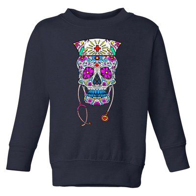 Funny Nurse Sugar Skull Gift Health Professional Women Gift Toddler Sweatshirt