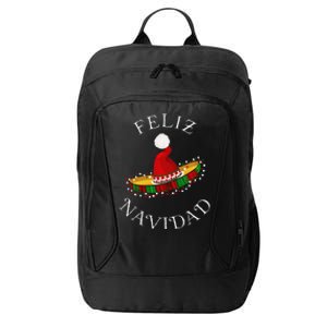 Feliz Navidad Santa Hat Sombrero Funny Christmas In Mexico City Backpack