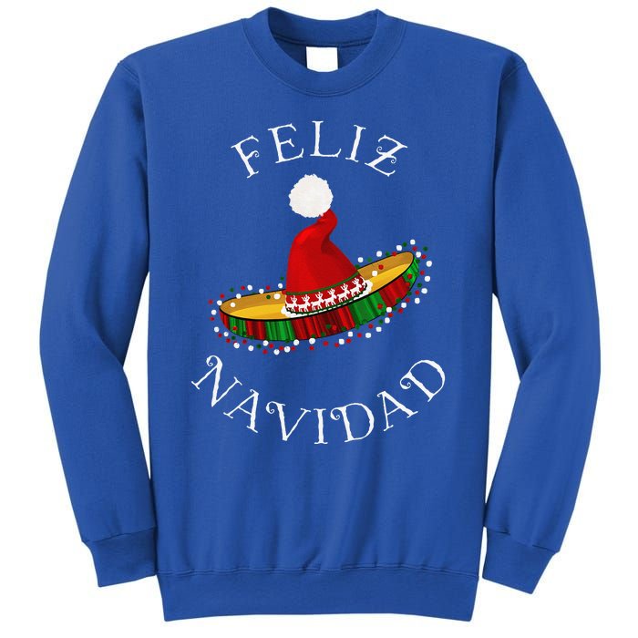 Feliz Navidad Santa Hat Sombrero Funny Christmas In Mexico Sweatshirt