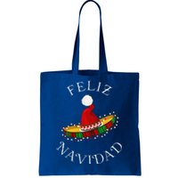 Feliz Navidad Santa Hat Sombrero Funny Christmas In Mexico Tote Bag