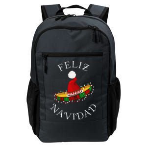 Feliz Navidad Santa Hat Sombrero Funny Christmas In Mexico Daily Commute Backpack