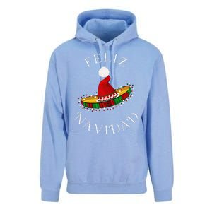 Feliz Navidad Santa Hat Sombrero Funny Christmas In Mexico Unisex Surf Hoodie