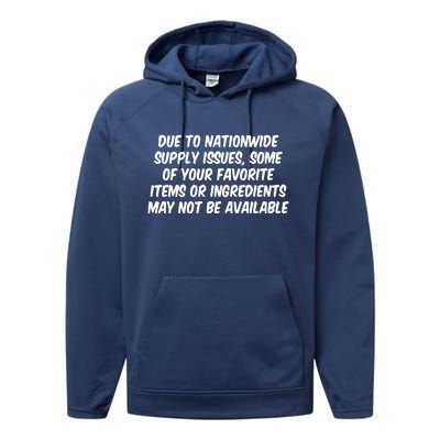 Funny Nationwide Supplies Issues Performance Fleece Hoodie