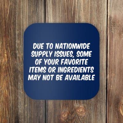 Funny Nationwide Supplies Issues Coaster