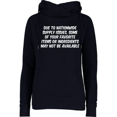 Funny Nationwide Supplies Issues Womens Funnel Neck Pullover Hood