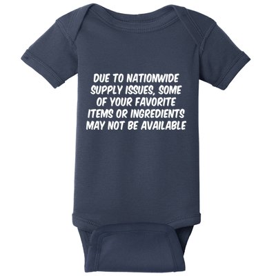 Funny Nationwide Supplies Issues Baby Bodysuit