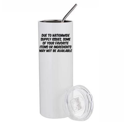 Funny Nationwide Supplies Issues Stainless Steel Tumbler